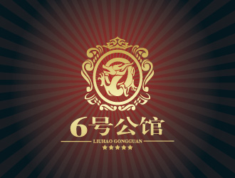 黃程的6號(hào)公館瑜伽健身俱樂(lè)部logo設(shè)計(jì)