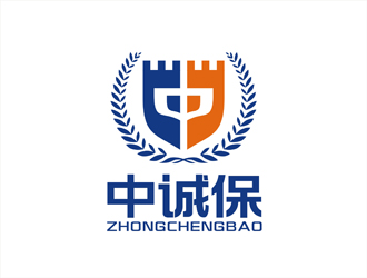 中誠保，圖形對稱logo設(shè)計