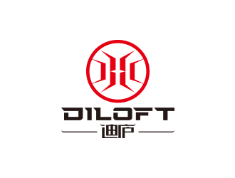 迪廬；DILOFT 對稱標(biāo)志logo設(shè)計