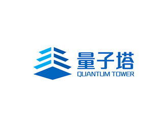 Quantum Tower 量子塔，對稱平衡圖形logo設(shè)計