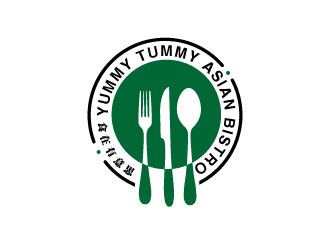 連杰的Yummy Tummy Asian Bistro 食在有意思東南亞餐廳logo設(shè)計logo設(shè)計