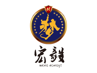 黃安悅的夢宏毅少兒跆拳道logo設(shè)計