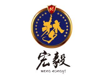 黃安悅的夢宏毅少兒跆拳道logo設(shè)計
