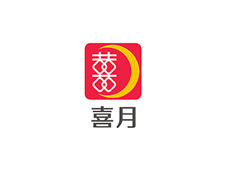 梁俊的喜月logo設(shè)計