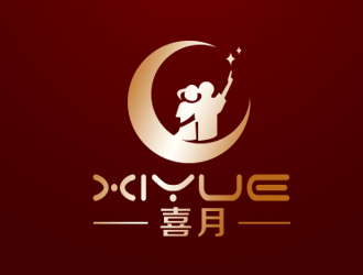 余亮亮的喜月logo設(shè)計