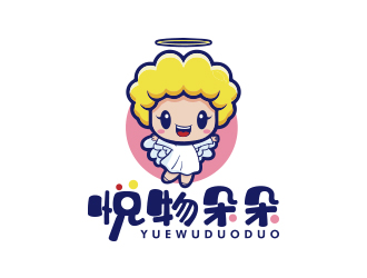 悅物朵朵logo設計