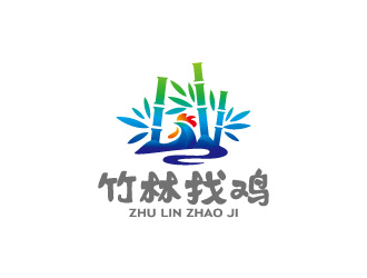 周金進的竹林找雞農業(yè)標志設計logo設計