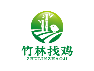王濤的竹林找雞農業(yè)標志設計logo設計