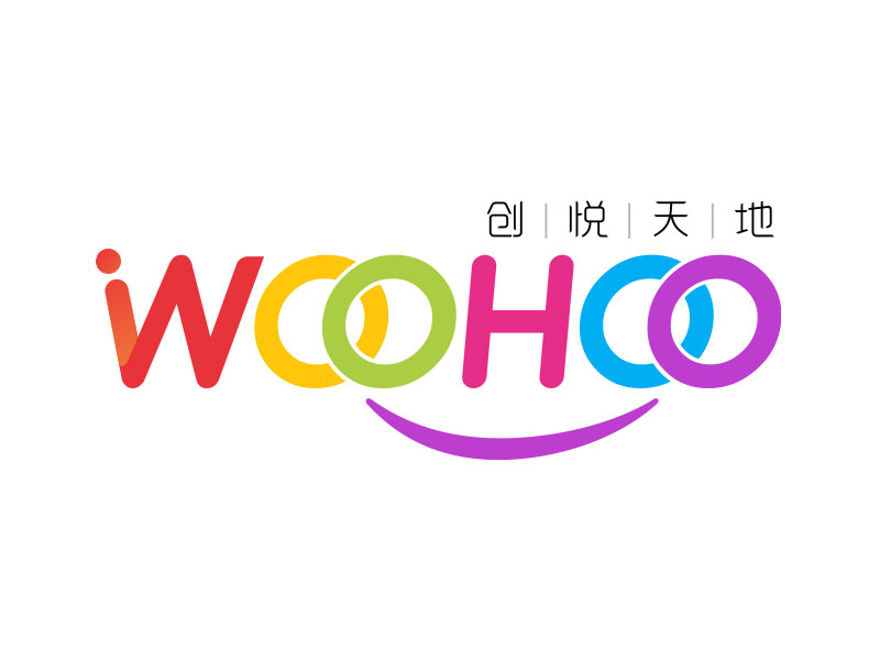 中文名：創(chuàng)悅天地    ；  英文名：WOOHOOlogo設(shè)計(jì)