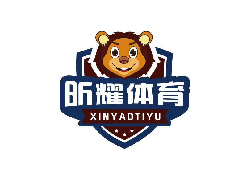 昕耀體育，副標(biāo)題：SPARKLE SPORTSlogo設(shè)計(jì)