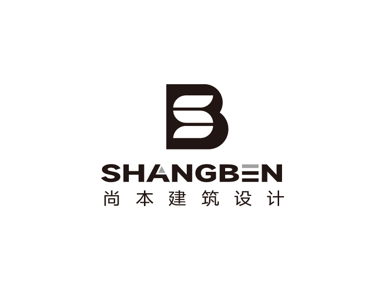 張俊的尚本建筑設(shè)計logo設(shè)計
