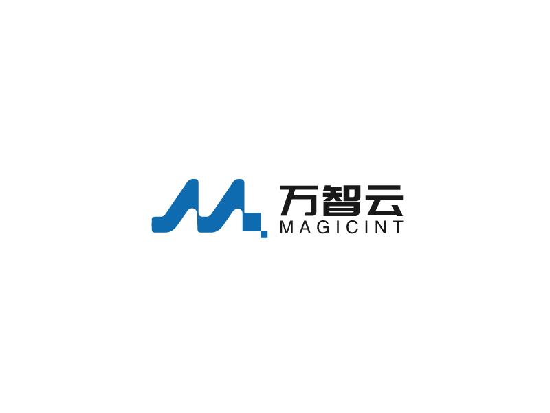 中文：萬智云 英文：magicintlogo設計