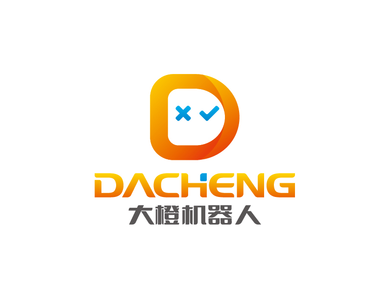 張俊的大橙機(jī)器人/橙擎機(jī)器人科技logo設(shè)計(jì)